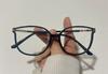 Nuevos lentes de lectura anti-luz azul estilo celebridad de internet con pedrería, montura grande, montura artística para mujer, lentes para hipermetropía, lentes lisos combinables