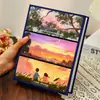 Álbumes de Fotos Pequeños de 55 pulgadas 6 pulgadas Cuatro, Álbumes Conmemorativos de Gran Capacidad, Almacenamiento de Postales Fotográficas de 5 pulgadas, Fotos de Registro de Viajes