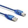 Cable de datos azul transparente USB 2.0 Cable adaptador AM a BM Cable de impresión USB USB macho a B macho Plus 64 Serie 1