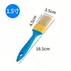 Pincel de Nylon com Ponta Afiada, Cerdas e Cauda Pontiaguda, Fabricante Atacadista de Pincéis, Várias Especificações, Cabo de Plástico Azul, para Reforma de Engenharia