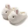 Lindas Zapatillas de Algodón de Conejito para Mujer 2026 Nuevo Estilo de Interior para el Hogar Antideslizantes Cálidas de Piel para Invierno Hombres Invierno