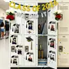 Moldura de Foto de Madeira para Formatura 2026 Suporte Decorativo Magnético Temporada de Formatura Presente Criativo Decoração de Ímã de Geladeira de Madeira