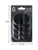 Almohadilla protectora para cerradura de puerta de coche, cojín amortiguador de puerta, pegatina anti-colisión engrosada para puerta de coche, cerradura de puerta universal de fibra de carbono