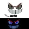 Nova Luz Dinâmica Olho de Diabo USB para Carro Adesivo de Carro Display LED Luz para Vidro Dianteiro e Traseiro de Caminhão Carro