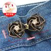 Ferramenta de Emagrecimento da Cintura de Calças Saia Jeans Redução da Cintura Botão de Ajuste Elástico Botão Floral Invisível Sem Costura