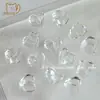 Cristal de Imitación Alta Transparencia Vidrio Tallado Corazón Cuentas con Agujero Pasante Pulsera Collar Hecho a Mano DIY Accesorios de Joyería Materiales No