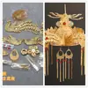 Adorno de Cabeça para Noiva Acessórios de Cabelo Feitos à Mão Material Traje Palaciano Chinês Coroa de Cabelo Caseira Pacote de Material para Coroa de Fênix Xiuhe DIY