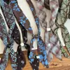 Novo Lenço de Seda Vintage de Pérola Única Estilo Coreano Moda Cetim Versátil para Viagem ao Ar Livre Foto Cachecol de Pescoço para Meninas