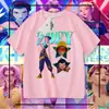 Cazadores de Demonios Kpop Cazador de Brujas Reunión Cuello Camiseta de Manga Corta de Verano Holgada Tallas Medianas y Grandes Tops Casuales para Niños