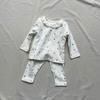 Ropa de casa de algodón elástico con estampado estilo coreano para bebé, traje para recién nacidos, moda, lindo traje de encaje, cómodo, moderno
