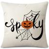 Nueva Funda de Almohada de Halloween Lino Estampada Cojín Lumbar Funda de Cojín Productos para el Hogar Transfronterizos Funda de Almohada Amazon Venta al por Mayor