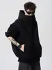 Sudadera con Capucha Cardigan Pesado Americano para Hombre Otoño e Invierno Nueva Marca Trendy de Calle Alta Holgada Chaqueta Versátil Casual de Gama Alta