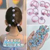 Cuerda para el pelo de princesa Elsa Azul Congelado para niñas, Dibujos animados, Dulce, Alta elasticidad, Cuerda para el pelo, Goma para el pelo