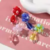 Pequeño colgante de gota de agua de cristal de fruta Joker fresco para horquilla tejida a mano DIY, accesorios para el cabello, material para pendientes, venta al por mayor