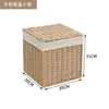Cesta de armazenamento tecida à mão, caixa de armazenamento para lanches, cesta de bambu, cesto de roupa suja, caixa de armazenamento grande para calças