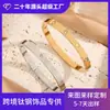 Colar de Design Original Atacado Personalizado Feito à Mão com Contas Banhado a Cobre Ouro Real Aço Titânio Prata Joias Corrente da Clavícula Colar de Cristal