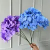 Arranjo de Flores Artificiais de Hortênsia para Casamento com 5 Peças Base para Arranjo de Flores em Salão de Casamento Hortênsia Macaron