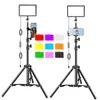 Luz de relleno LED con temporizador luz plana luz de ambiente portátil luz para fotografía luz para transmisión en vivo toma de fotos grabación de video en interiores