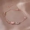 Lujo Ligero, Pulsera de Sueño de Mariposa con Serpentinas de Moda y Dulce para Mujer, Diseño de Nicho Exquisito y de Gama Alta, Joyería Versátil Venta Directa del Fabricante