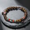 Amazon Ventas Calientes Transfronterizas Pulsera de Calavera con Cuentas Hecha a Mano para Hombre Estilo Retro Cuentas de Madera Turquesa Pulsera de Concha de Coco para Mujer