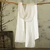 Bufanda Popular Europea y Americana de Lino Teñida con Plantas Blanca Bufanda de Seda para Protección Solar de Verano Chal de Algodón y Lino de Color Sólido Venta al por Mayor
