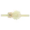 Diadema infantil de girasol Borde crudo doce ángulo color sólido diadema de bebé accesorios para fotografía de bebé tocado 24 colores