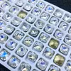 Nuevos Pedrería de Cristal Cuadrado Gordo Irregular de Punta K9 Iridiscente para Arte de Uñas Japonés Pedrería 3D Pedrería de Punta Accesorios de Joyería
