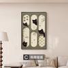 Pintura decorativa de sala de estar em estilo medieval, pintura francesa retrô de gato, fundo de sofá, pintura de parede, arte de nicho simples, pintura de chão