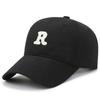 Gorra de béisbol bordada nueva R para mujer, estilo japonés, para todo tipo de partidos, estilo coreano, deportiva, informal, curva, a la moda.