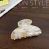 Novo Estilo Floral Acrílico Grab Clip Bela Flor Fresca Semi-redonda Hairpin Simples Dopamina Girl Shark Clip