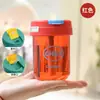 Taza Creativa Mini Ton-Ton, Taza de Plástico Sellada y Antifugas con Popote, Compacta y Portátil, Taza de Agua de Plástico de Regalo para Hombres y Mujeres, Mayoreo