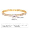 Pulsera de cobre cuadrado corazón trébol de cuatro hojas cabeza de serpiente circonita joyería geométrica al por mayor PBR-057