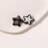 Parche Adorno de Botón de Estrella de Tela a Cuadros Retro Parche DIY Ropa Zapato Flor Aretes Joyería para Oreja Accesorios de Llavero