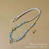 Cadena para el Cuello Thangka Estilo Tíbet, Cadena de Collar Hecha a Mano con Cuentas de Cristal Artificial, Cadena de Amuleto Tailandés, Cadena para Suéter de Mujer