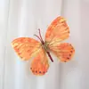 Día de San Valentín Mariposas Artificiales Mini Mariposas Coloridas Decoraciones de Pared de Mariposas Decoración de Fondo de Boda Mariposas Falsas de Seda Al por Mayor
