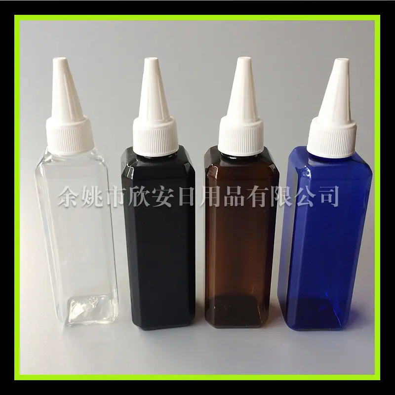 100ml 方 瓶 +白 尖 盖