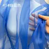 Em estoque 2040 Fio Organza Fio Rígido Fio Leve Chinês Tecido para Vestido de Noiva Tecido para Vestuário Tecido de Organza
