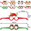 Nuevos accesorios divertidos para fotos de fiesta de Navidad, gafas, decoración navideña, árbol de Navidad, muñeco de nieve, gafas de papel