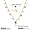 Colar de Aço Titânio Dourado Feminino Moda Luxo Leve Nicho Corrente da Clavícula Joia de Alto Padrão Versátil Temperamento Fashionável Gargantilha