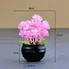 Atacado transfronteiriço mini planta carnuda falsa em vaso de plástico combinação flor artificial presente planta de plástico para casa pequenos ornamentos