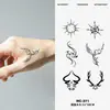 Pegatinas de Tatuaje Temporal con Combinación de Patrones Pequeños con Fórmula Herbal, Larga Duración, Impermeables, Estilo Sencillo y Fresco para Hombres y Mujeres, para Brazos y Piernas