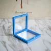Fabricantes de cajas de suspensión al por mayor, caja de embalaje de joyería con película de PE de plástico antioxidante, caja de almacenamiento de joyería con exhibición de joyería