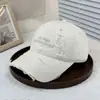 Nuevo modelo transfronterizo, ajuste profundo para circunferencia de cabeza grande, gorra de béisbol de algodón puro lavada, bordada, estilo casual versátil, gorra de ala grande desgastada