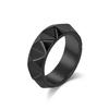 Anillo Cónico de Acero de Titanio de Venta Caliente Europea y Americana Transfronterizo Personalidad de Nicho para Hombres Autodefensa Rompeventanas Dedo Tigre Anillo de Acero Inoxidable