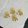 Pingente de Sino de Longevidade e Riqueza, Pingente de Cadeado de Viagem Segura, Acessórios para Pulseira DIY, Pingentes para Colar, Acessórios de Joias Pequenos Cadeados