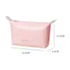 Bolsa de bolinho PU à prova d'água para maquiagem, bolsa de bolinho charmosa, bolsa de armazenamento portátil conveniente, bolsa de maquiagem em cor de doce, grande capacidade