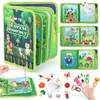 Tablero de Aprendizaje de Fieltro Transfronterizo para Niños, Tablero de Vestir DIY, Libro de Cuentos de Iluminación del Conocimiento, Tablero de Aprendizaje de Fieltro Personalizado
