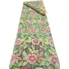 Tela hueca con bordado floral de color contrastante Tela soluble en agua para vestido de novia directo del fabricante
