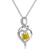 Collar Cruz de Plata de Ley s925 Estilo Japonés y Coreano Lujo Ligero Corazón Doce Signos del Zodiaco Colgante de Amazon Cadena para la Clavícula