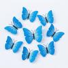 Borboleta Cor Sólida 6-12CM Borboleta Simulação Estéreo 3D Adesivos de Parede Adesivos de Geladeira Decoração Acessórios de Borboleta Artesanatos de Borboleta